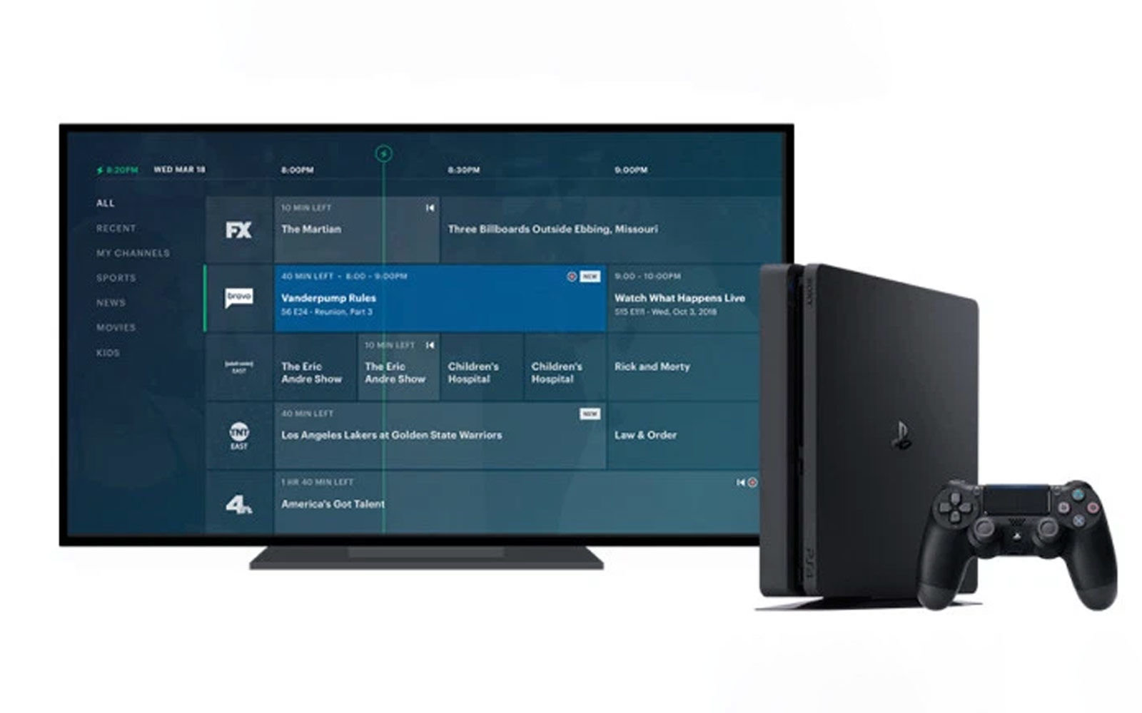 Hulu's live TV service is finally available on the PS4