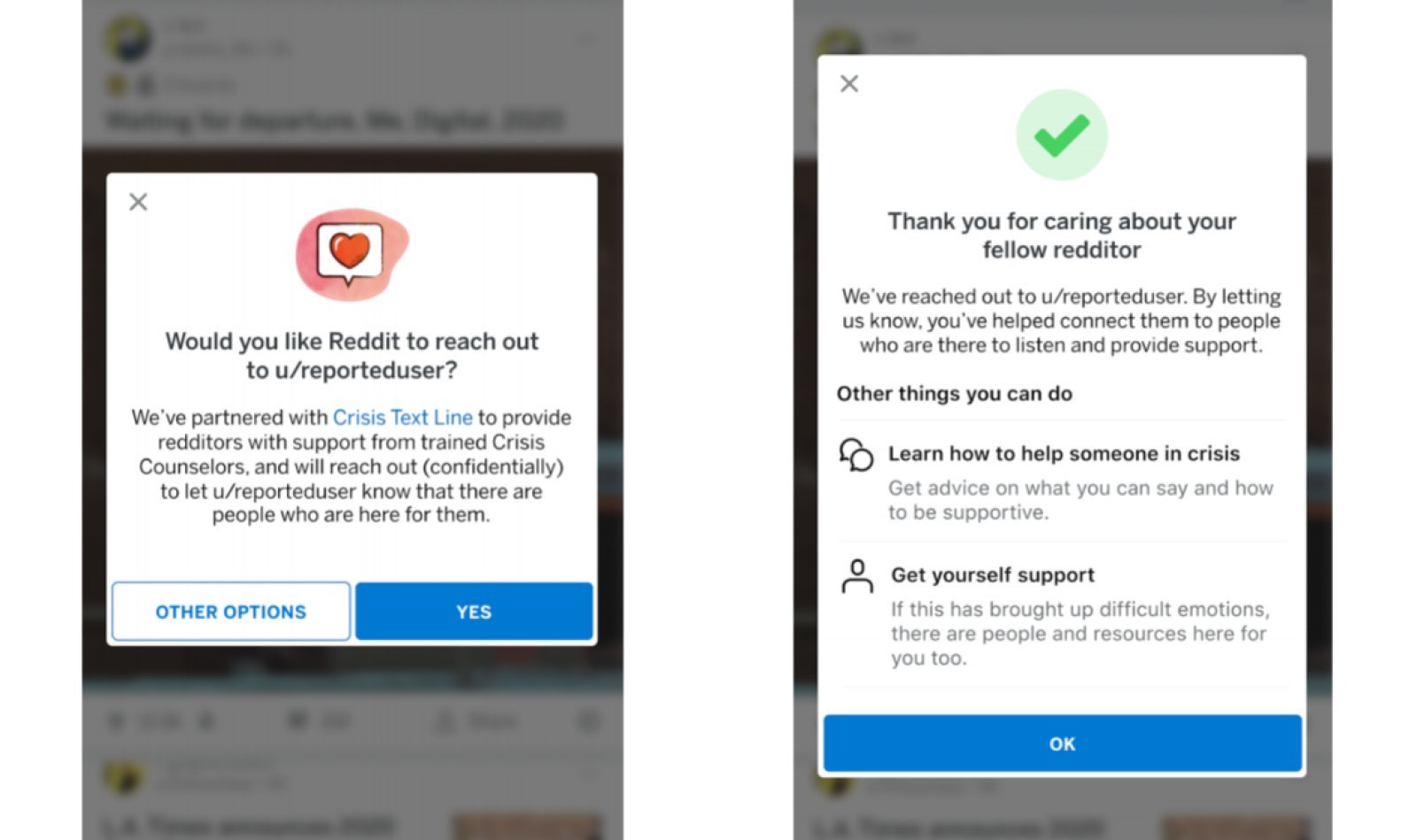 Reddit lets users support one another with Crisis Text Line partnership