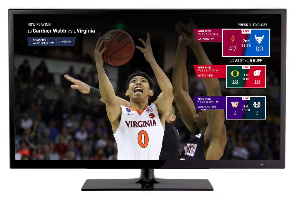 March Madness app streams two games side-by-side on Android TV and Fire TV