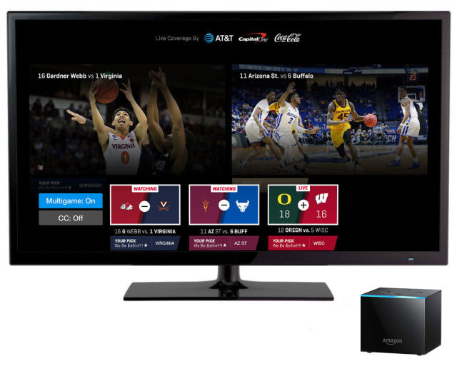 March Madness app streams two games side-by-side on Android TV and Fire TV