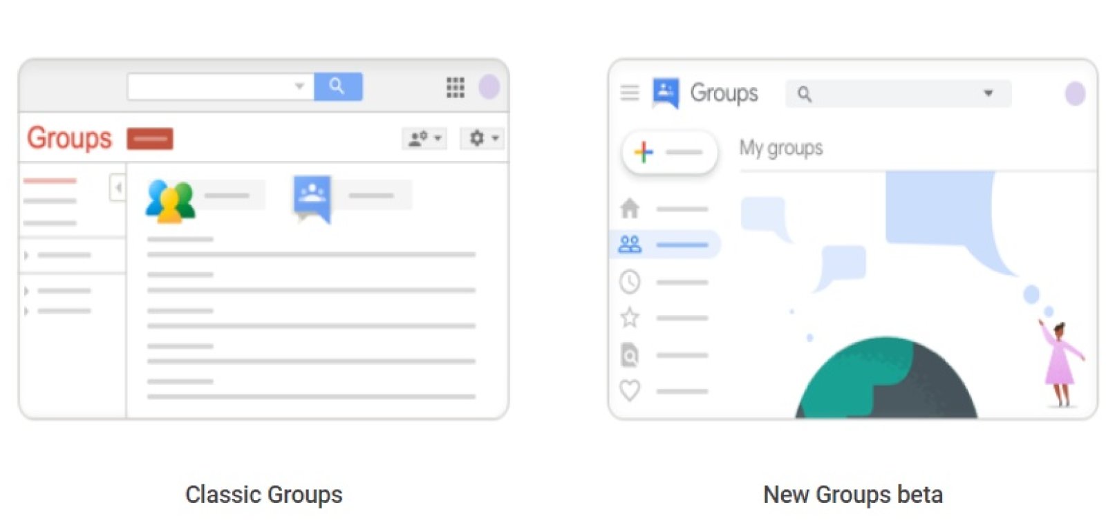 Google Groups still exists and it's getting a redesign