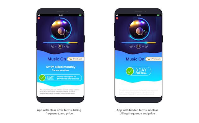 Google bans apps with deceptive subscription offers from the Play Store