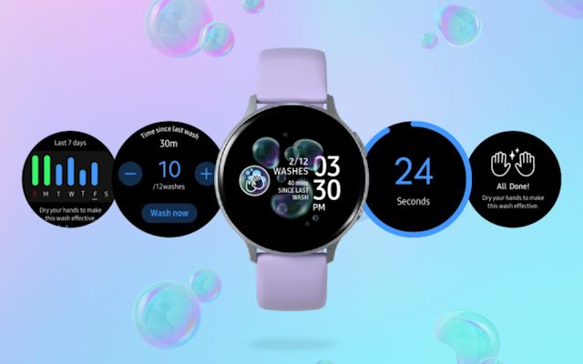 Samsung's latest smartwatch app reminds you to wash your hands