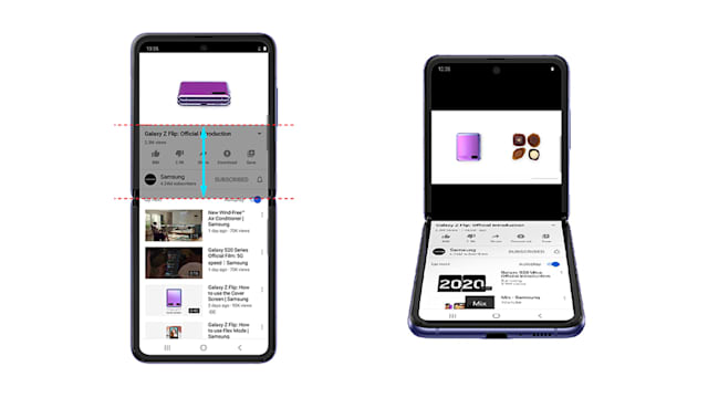 YouTube now takes full advantage of Samsung's Galaxy Z Flip