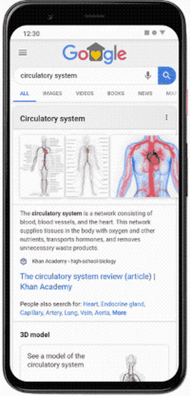 Google can give you AR science lessons right from the search page