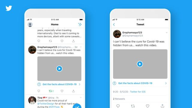 Twitter will add labels to tweets with misleading COVID-19 claims