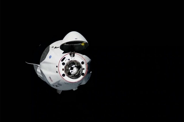 SpaceX Crew Dragon docks with the International Space Station