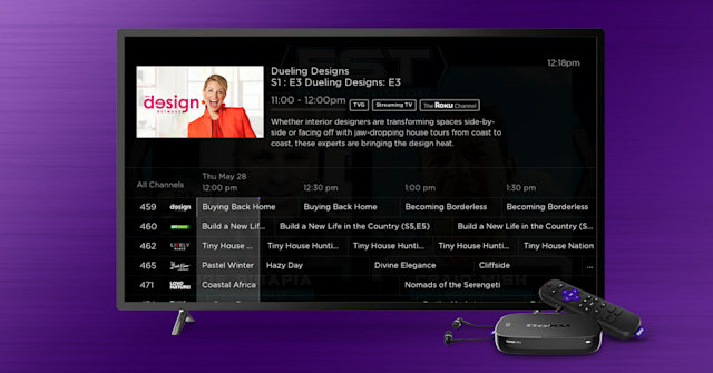 Roku's live guide will help you navigate its free movie and TV channel