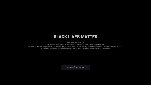 'Call of Duty' games now display a Black Lives Matter message