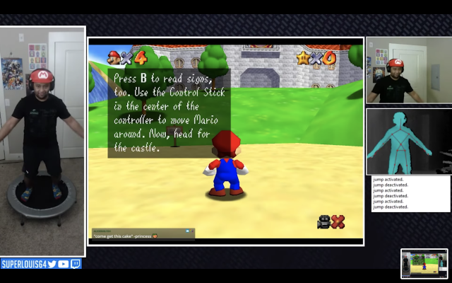 A Kinect mod for 'Super Mario 64' provides a fun pandemic workout