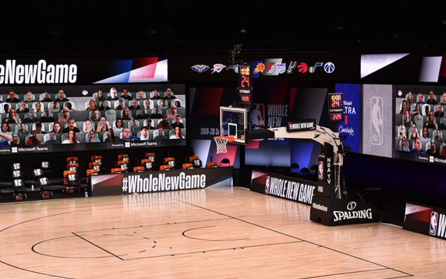 The NBA will use Microsoft Teams to virtually seat fans courtside